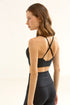 TRIANGLE BRA BLACK ATHLETE AND YOGA BRA